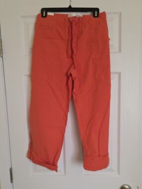 Women's Coral Drawstring Casual Capri Pants